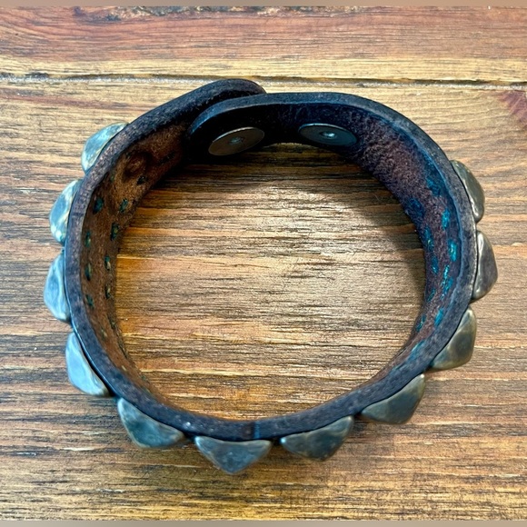 Leather Cuffs x5 | Punk / Metal Music | Rock Star Style | Genuine Leather - Picture 4 of 15